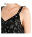 Top Noir à Fleurs Femme Vero Moda Debby - XS