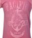 Tee-shirt homme rose à  manches courtes avec motif imprimé élégant-3