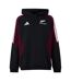 Mens Logo Regular Hoodie Black Maroon Adidas-1