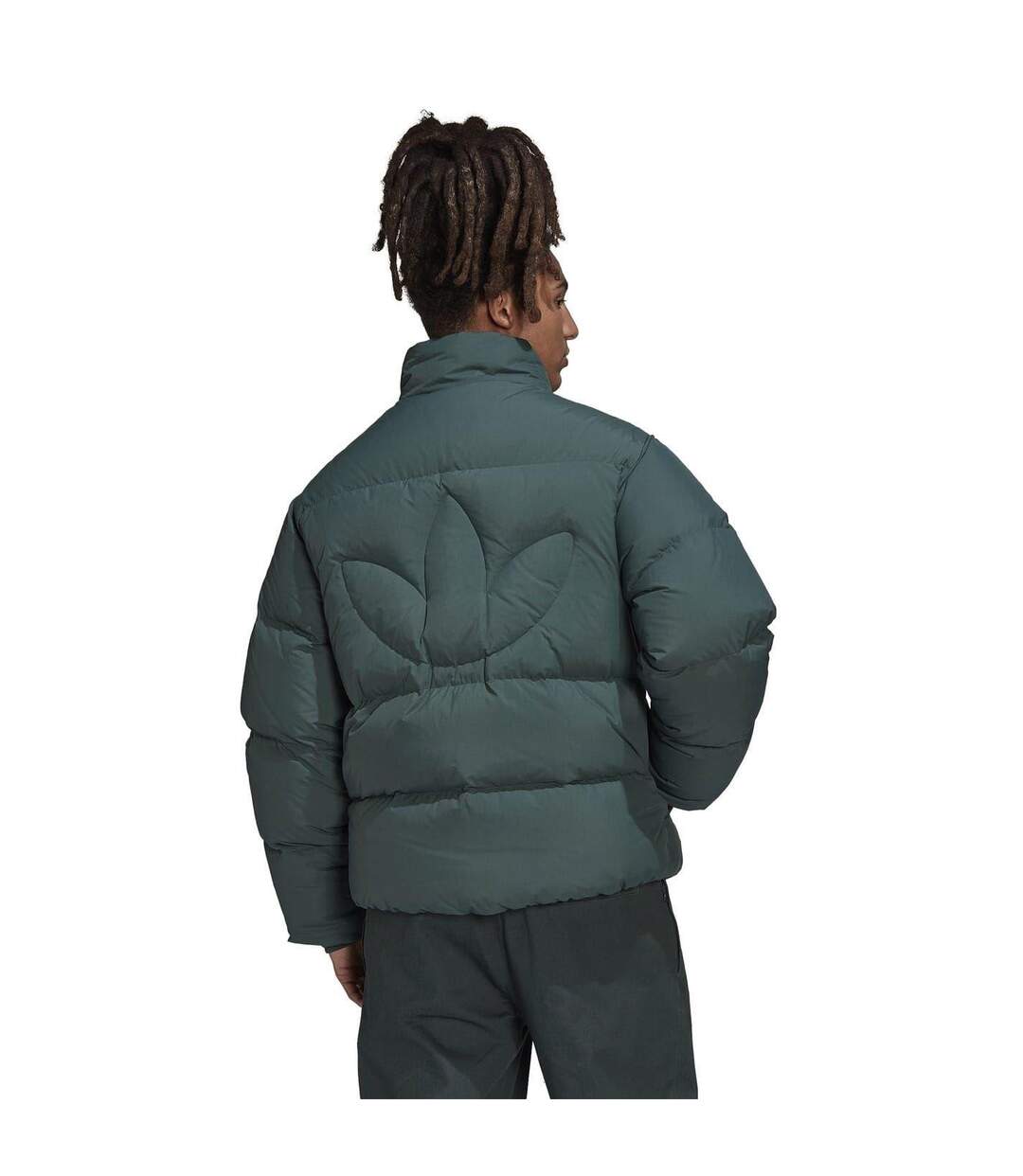 Doudoune Homme Vert Minéral Adidas-3
