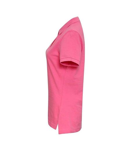 Asquith & Fox Womens/Ladies Plain Short Sleeve Polo Shirt (Pink Carnation) - UTRW3472