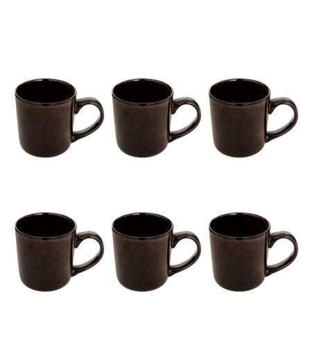 Lot de 6 Mugs Terre Inconnue 42cl Marron