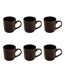 Lot de 6 Mugs Terre Inconnue 42cl Marron-1