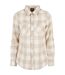 Chemisier Motif/style À Carreaux Femme Sable Blanc Taupe Clair Urban Classics-1