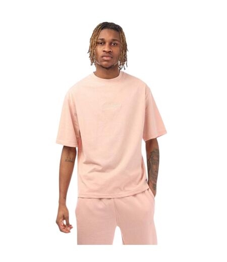 Mens Signature Logo Oversized T-shirt Pink Hype