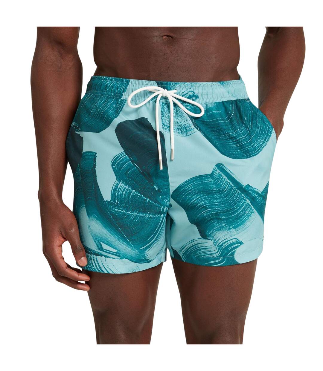 Short De Bain Motif/style Imprimé Homme Turquoise Vif Ted Baker-1