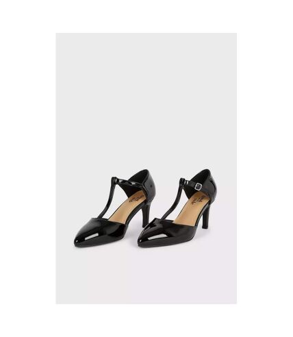 Good For The Sole Womens/Ladies Emma Pointed Wide Court Shoes (True Black) - UTDP1031