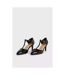 Good For The Sole Womens/Ladies Emma Pointed Wide Court Shoes (True Black) - UTDP1031