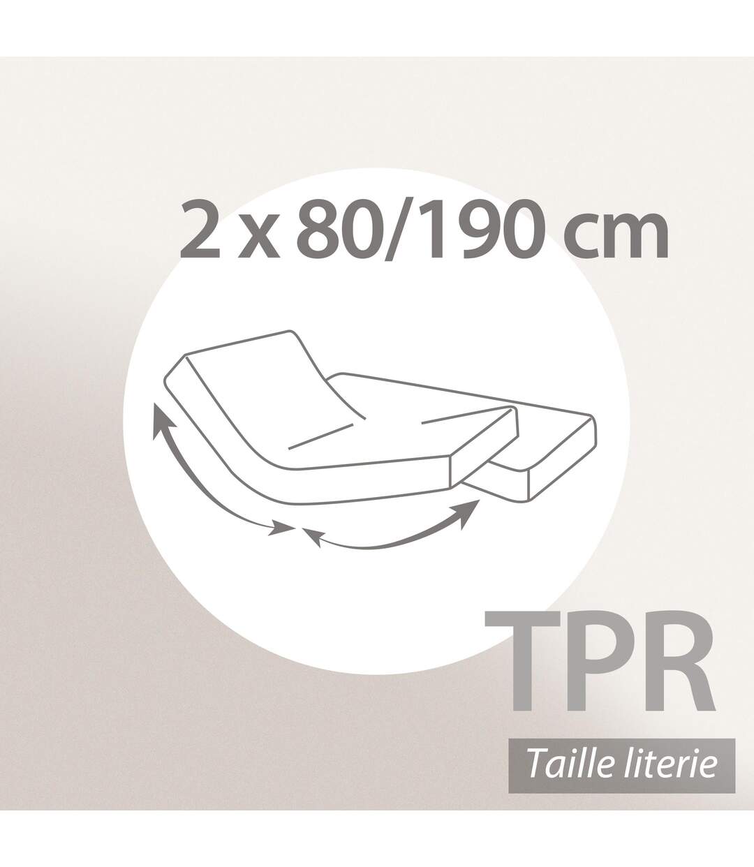 Protège matelas absorbant ANTONIN lit articulé TPR Bonnet de 30 cm-3