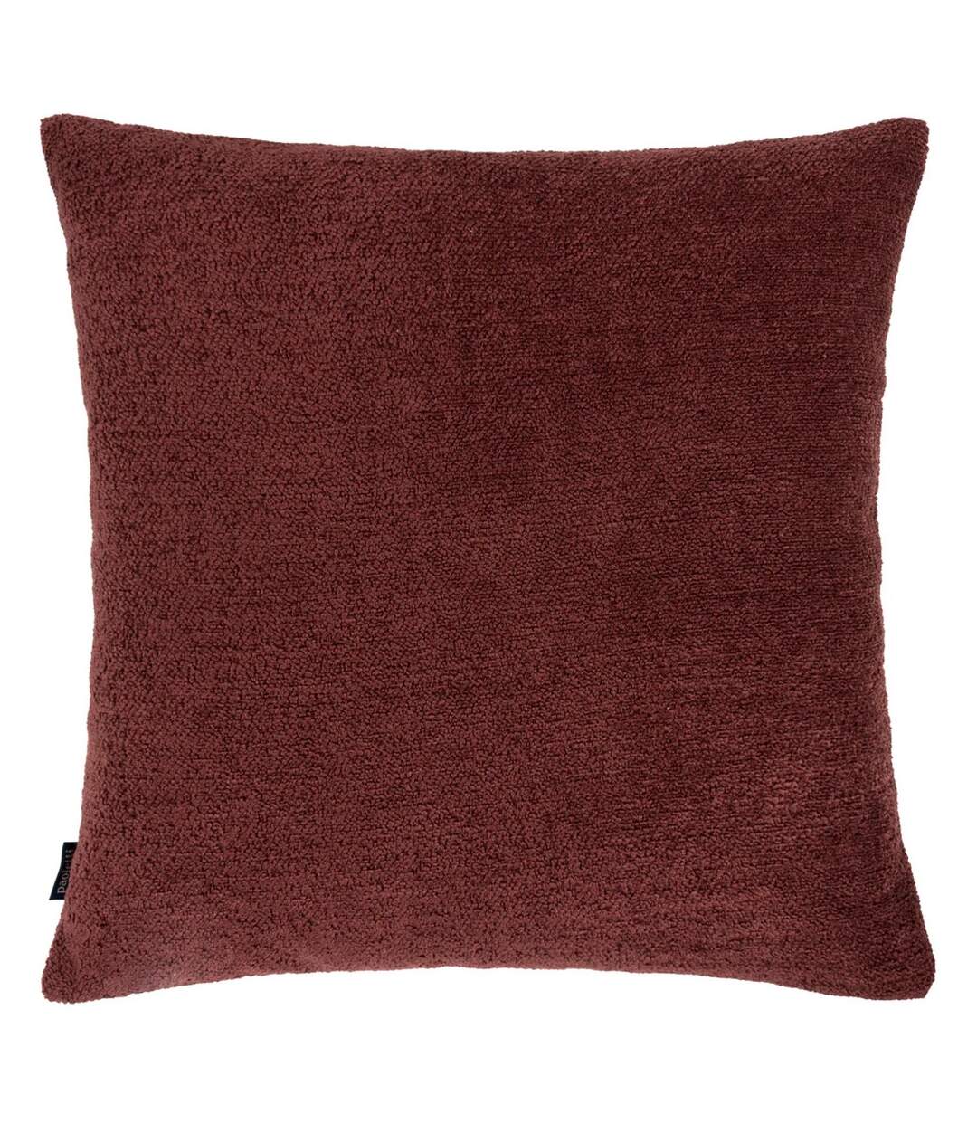 Nellim bouclé textured cushion cover 40cm x 50cm marsala red Paoletti-4