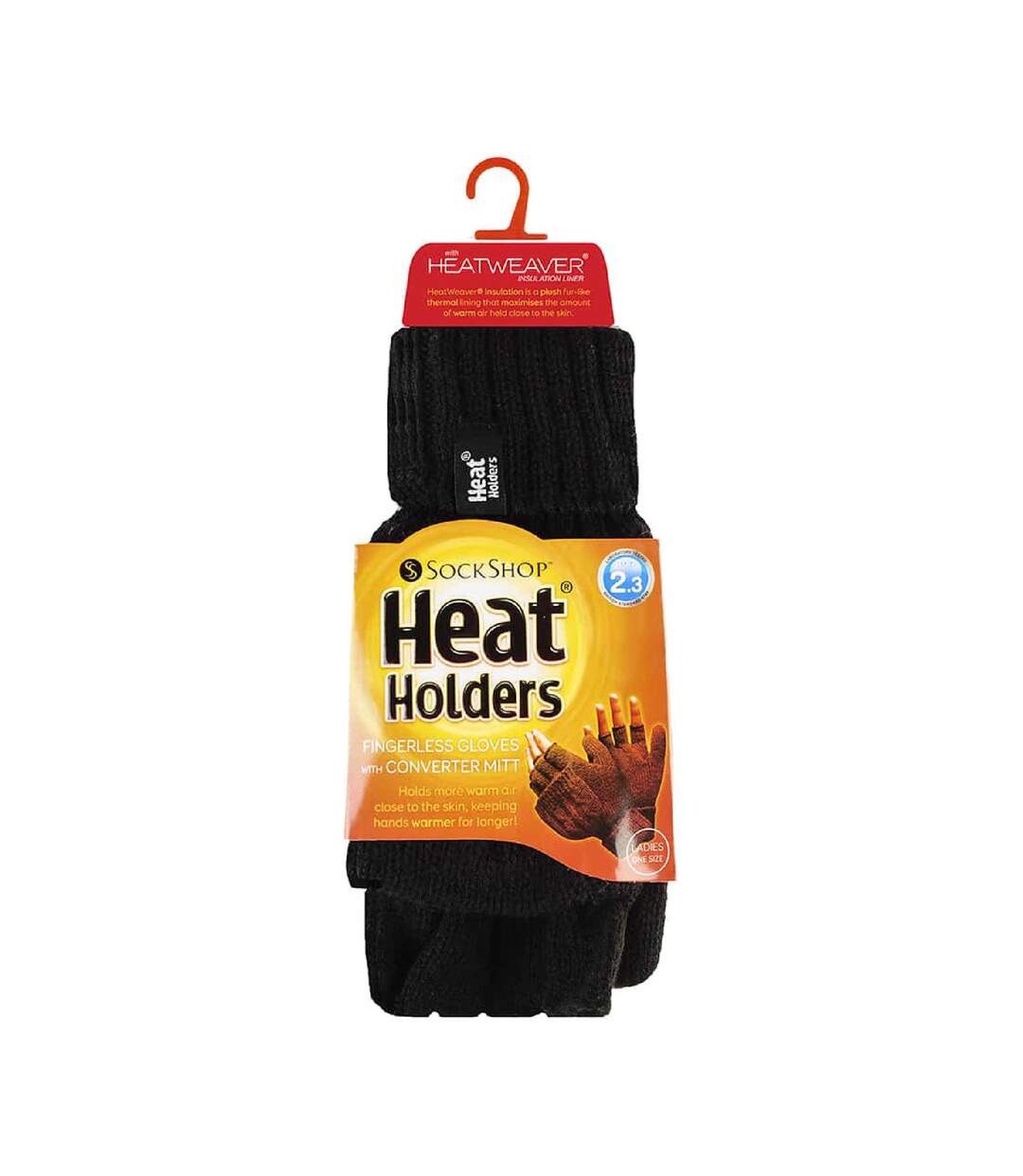 Ladies Cable Knit 2.3 Tog Thermal Winter Fingerless Converter Gloves-2