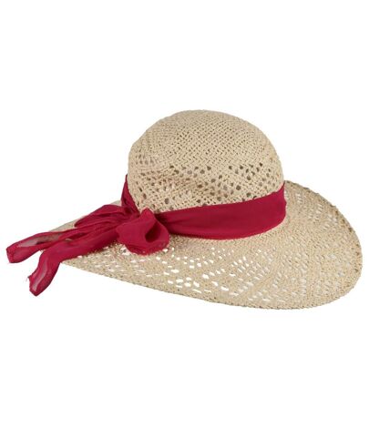 Womens/ladies taura iii sun hat calicio cream/pink Regatta