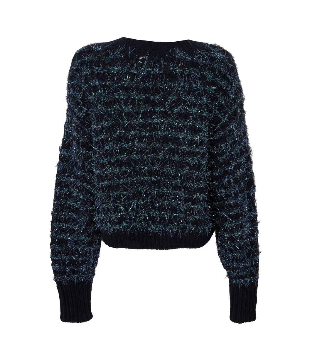 Sweat Manches Longues Femme Noir Mélange Boss-2