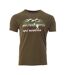 T-shirt kaki/blanc homme best mountain 2002 - l-1