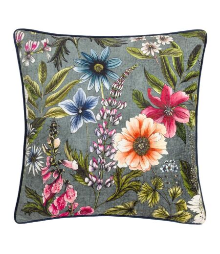 Hidcote manor alma cushion cover 50cm x 50cm petrol Wylder