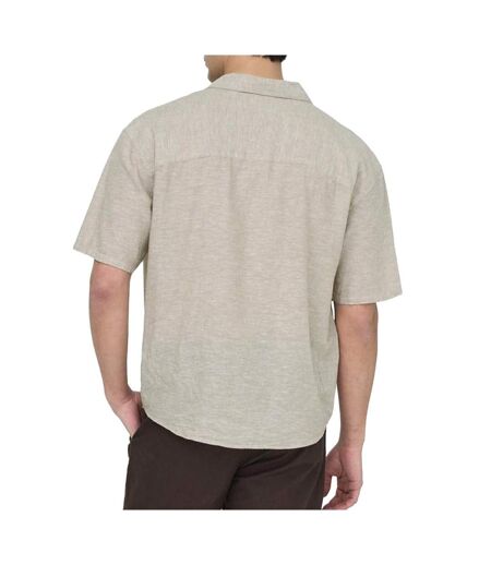 Chemise grise clair homme only & sons onscaiden