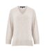 Womens/ladies Vhari Jumper Oatmeal Grey French Connection-2
