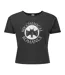 Womens/ladies Bat Tank My Chemical Romance Crop Top Charcoal Amplified-1