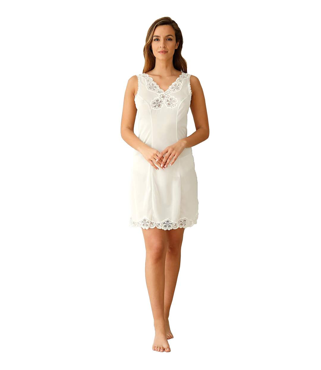 Fond de robe maille satinée 90 cm-1