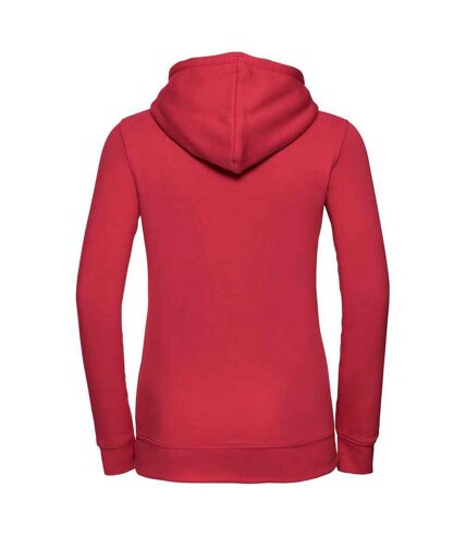 Womens/ladies authentic hoodie classic red Russell