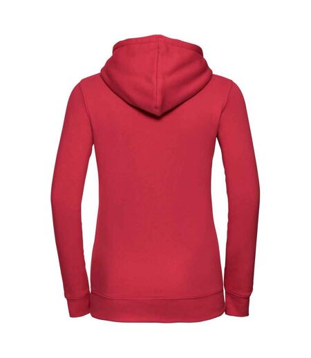 Womens/ladies authentic hoodie classic red Russell