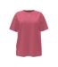 Womens/ladies Solid Oversized T-shirt Pink SikSilk-1