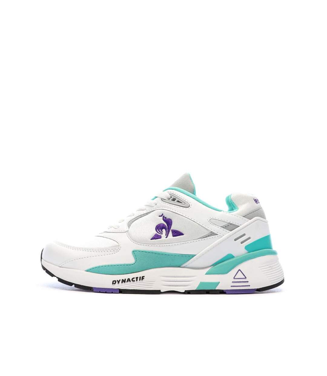 Baskets blanche/verte/violet homme le coq sportif lcs r1100 nineties-1