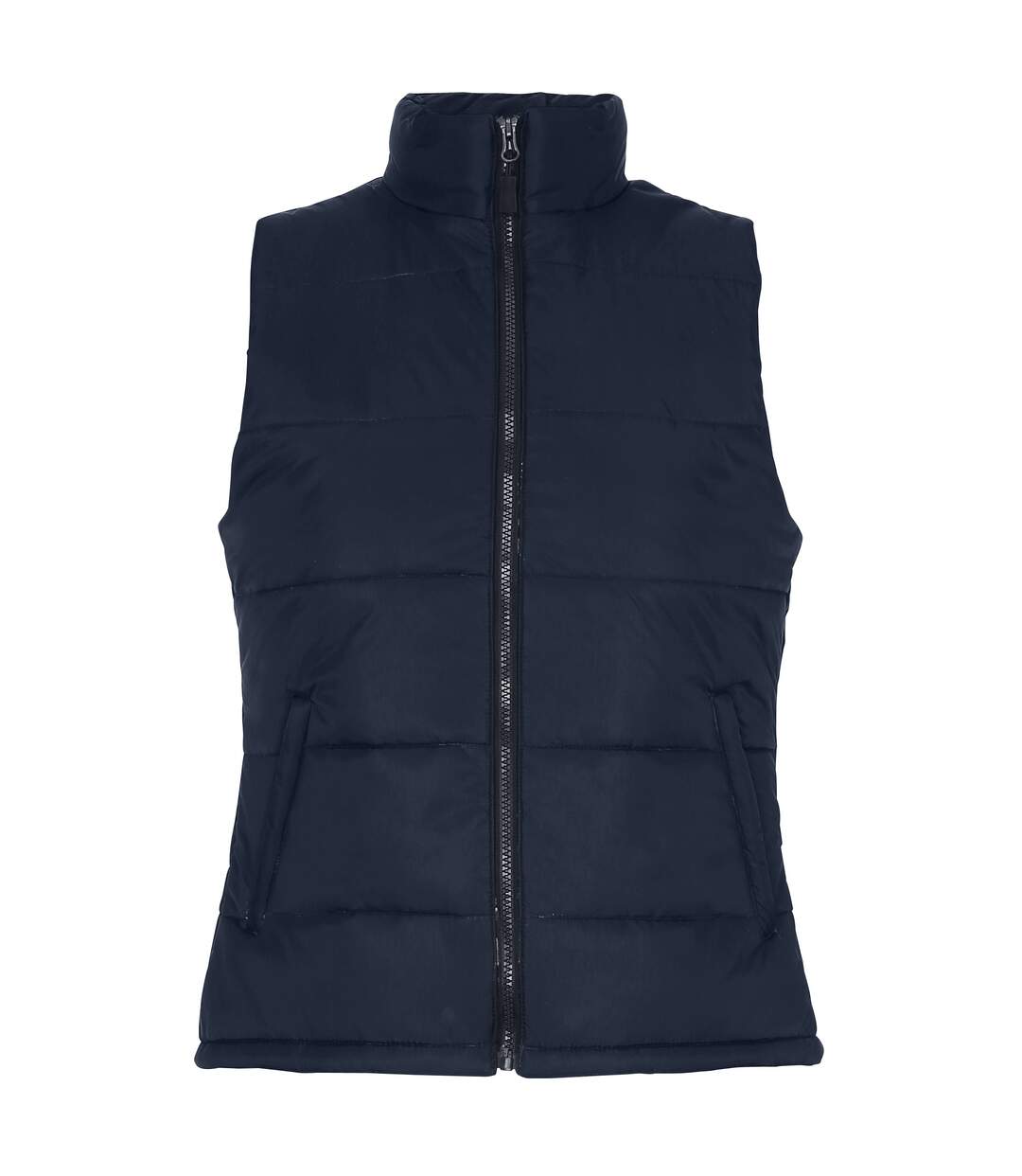 Doudoune rembourrée sans manches femme bleu marine 2786