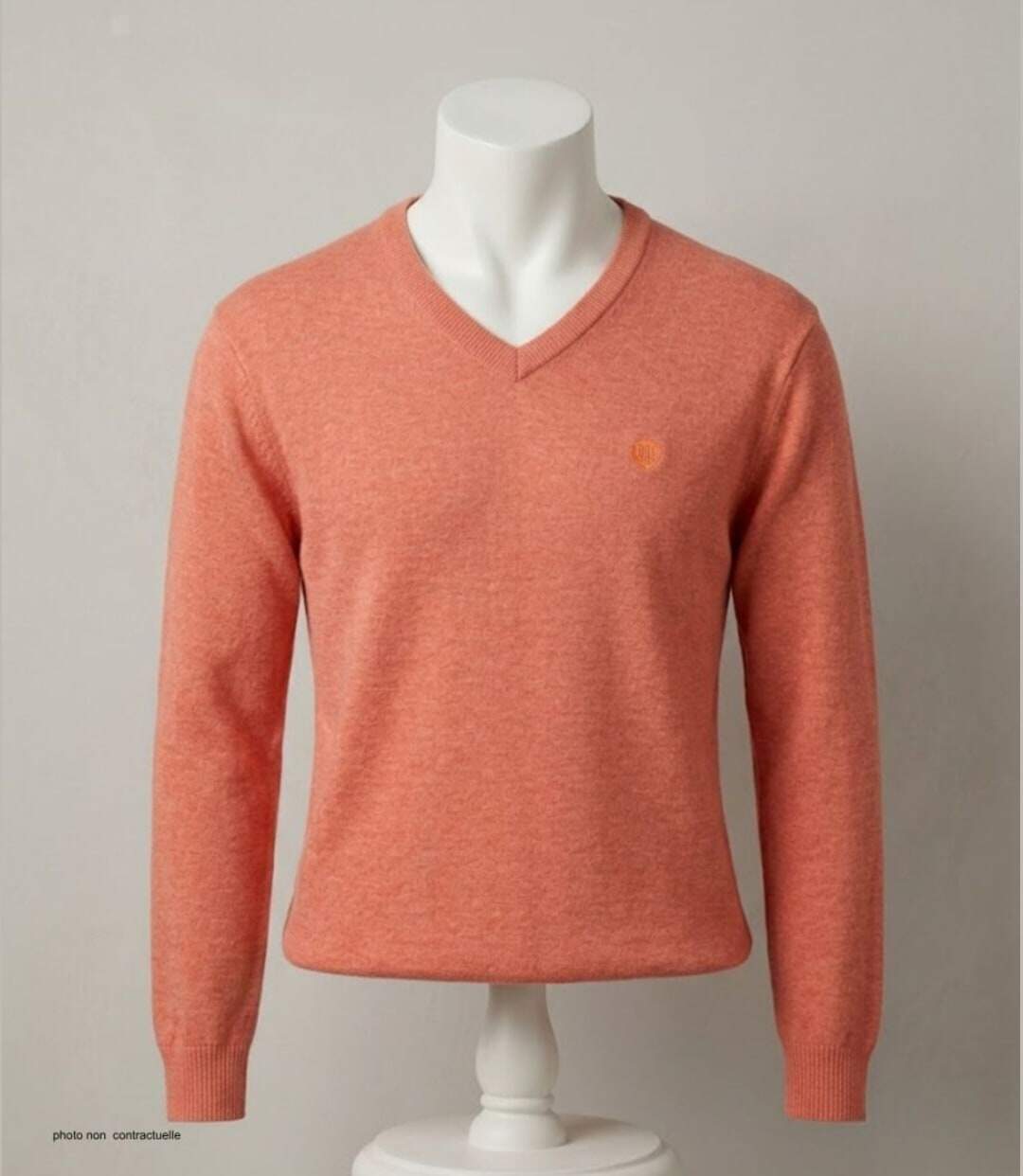 Pull homme CHALLENGER PALAIS2 col V : le confort longue durée d'une maille douce et lumineuse-3