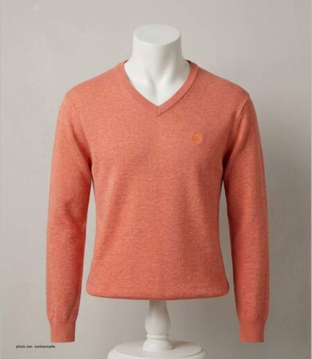 Pull homme CHALLENGER PALAIS2 col V : le confort longue durée d'une maille douce et lumineuse