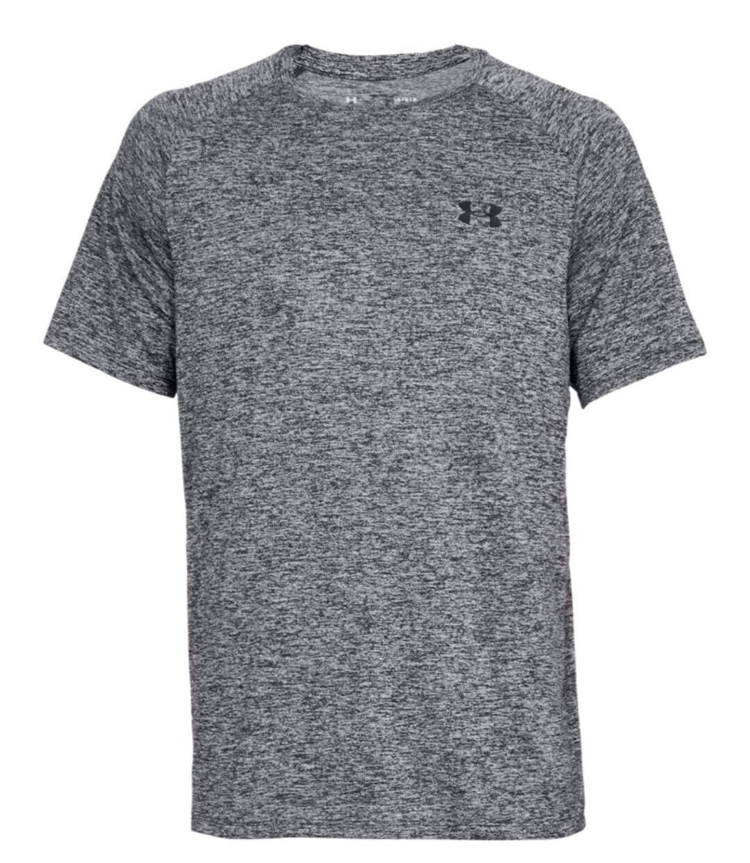 Maillot running manches courtes - Homme - UA005 - gris chiné-1