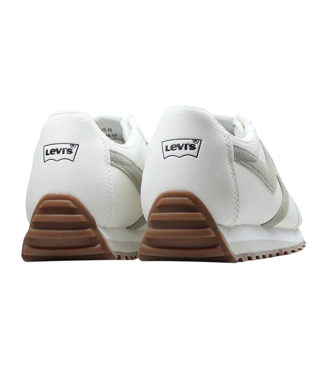 Baskets Femme Blanc Beige Gris Levis-2