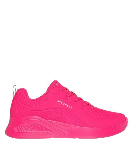 Skechers Womens/Ladies Uno Lite Lighter One Sneakers (Hot Pink) - UTFS10513