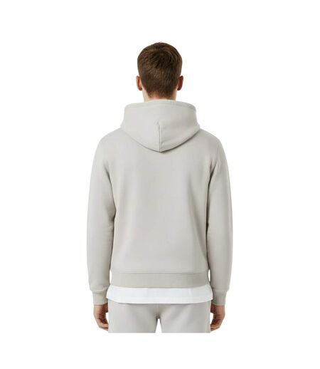 Mens Cotton Blend Pullover Hoodie Pastel Grey Hugo