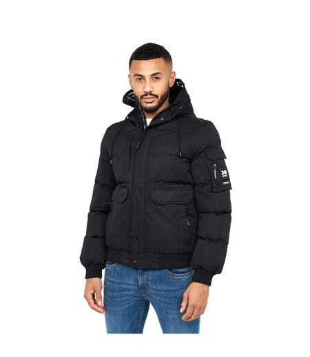 Mens Milwaka Jacket Black Crosshatch
