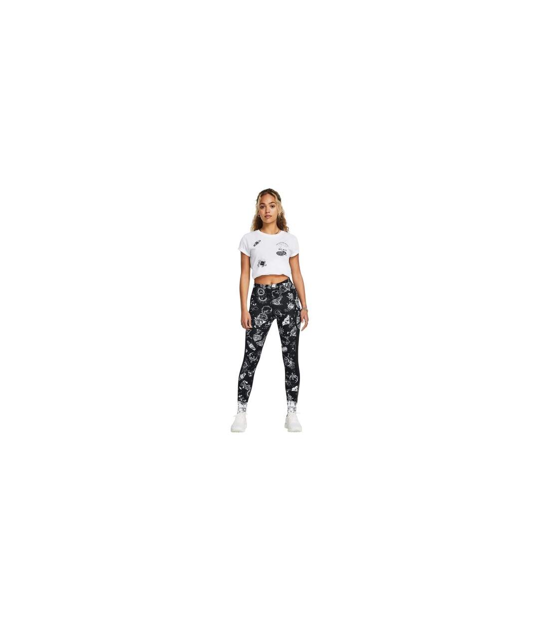 Legging Motif/style Imprimé Graphique We Run Femme Noir Under Armour-1