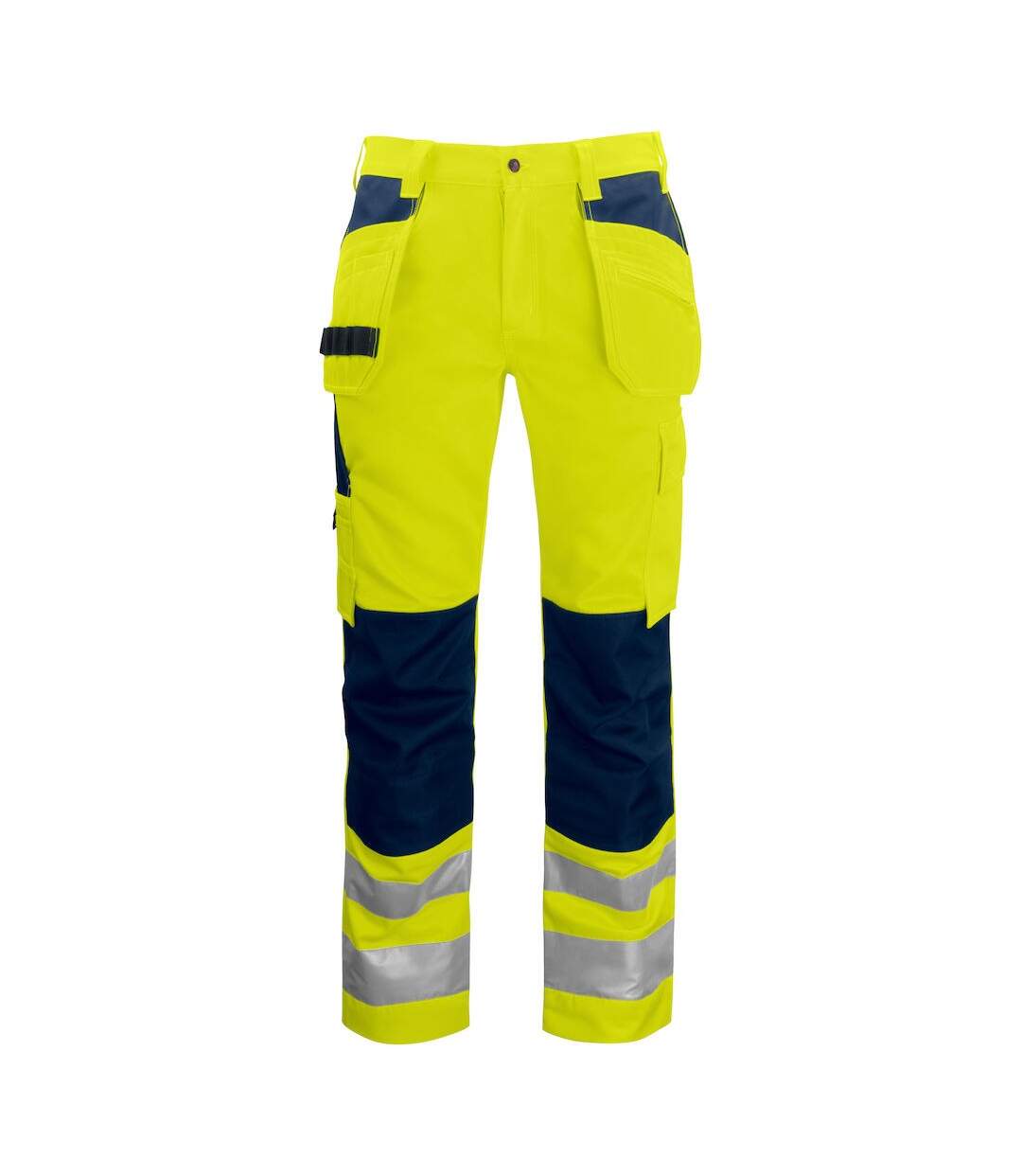 Mens High-vis Trousers Yellow Navy Projob-1