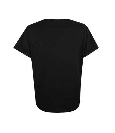 T-Shirt noir femme disney  mickey love kiss