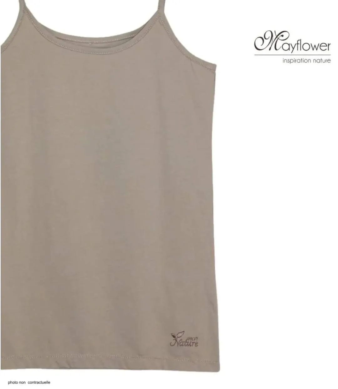 Top en coton MAYFLOWER BEIGE-MF beige : la douceur d'une matière naturelle pour un look d'été épuré-4