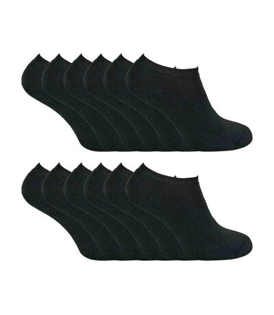 12 Pairs Mens Thermal Winter Invisible Low Cut Trainer Socks