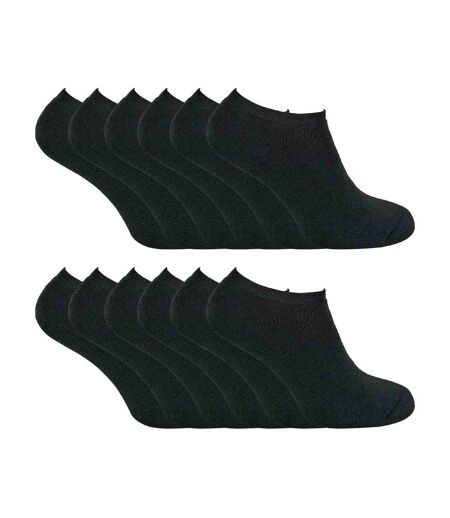 12 Pairs Mens Thermal Winter Invisible Low Cut Trainer Socks