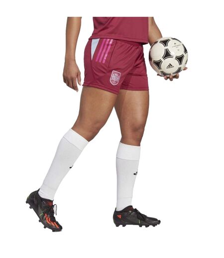 Womens/ladies Tiro 23 Spain Training Shorts Red Adidas