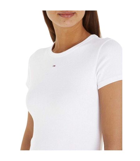 T-shirt Motif/style Logo Femme Blanc Tommy Jeans