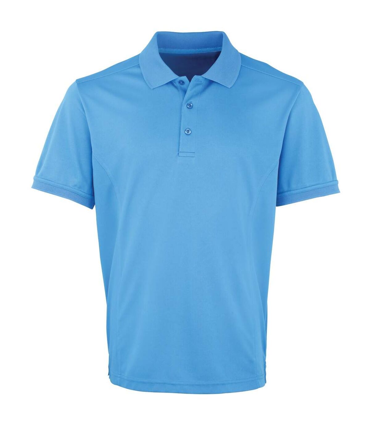 Premier Mens Coolchecker Pique Short Sleeve Polo T-Shirt (Purple)