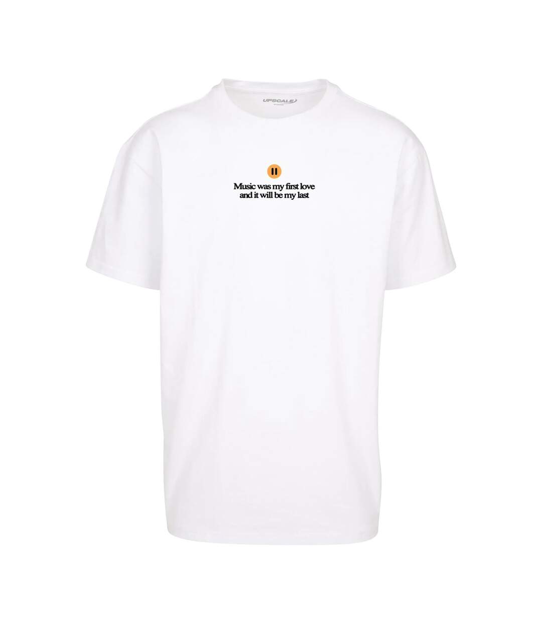 Mens K-pop Heavyweight Oversized T-shirt Blanc Mister Tee-1