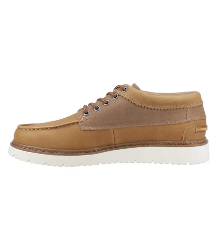 Mens Trvl Lite Leather Trainers Tan Toms