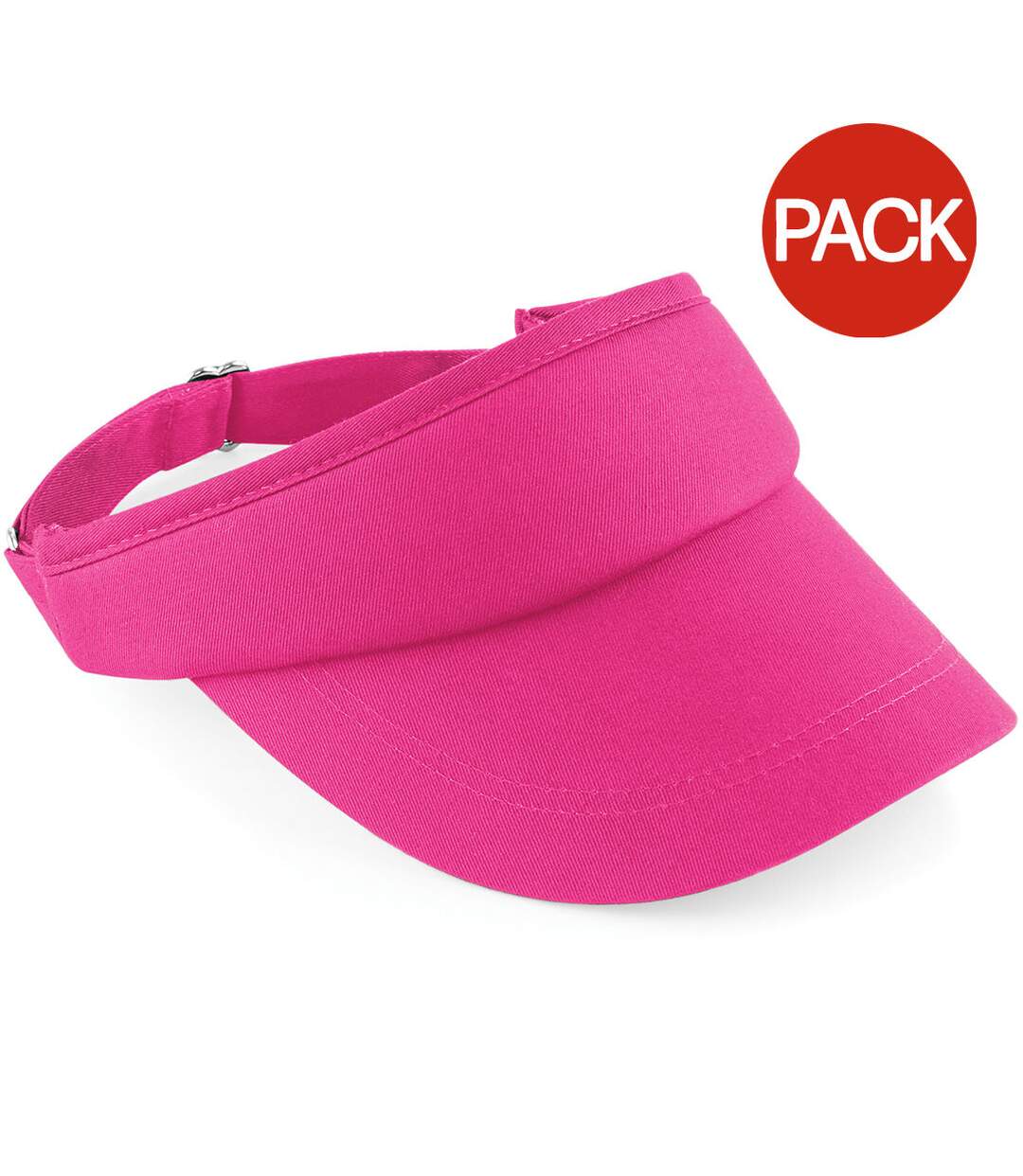 Beechfield Unisex Sports Visor / Headwear (Pack of 2) (Fuchsia) - UTRW6706-1