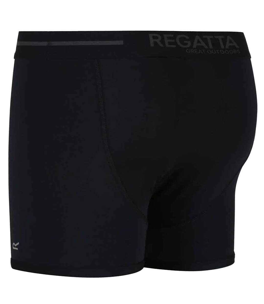 Mens Performance Boxer Shorts 3 Pack Ebony Navy Black Regatta-2