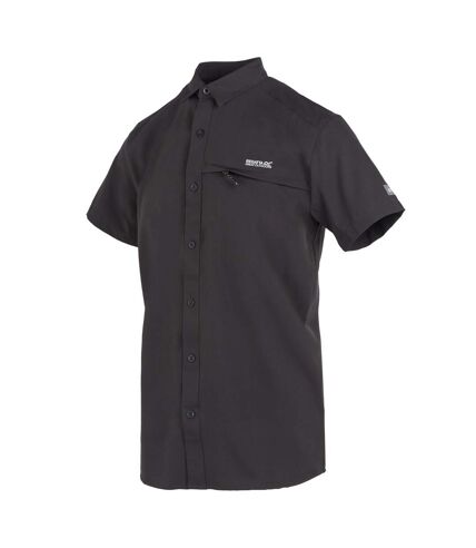 Regatta Mens Packaway Short-Sleeved Travel Shirt (Ash)
