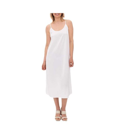Robe blanche mi-longue femme vero moda jeanett - s